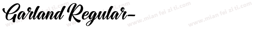 Garland Regular字体转换
